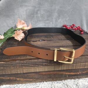 Lauren Ralph Lauren Reversible Tan & Black Belt